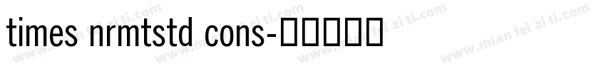 times nrmtstd cons字体转换